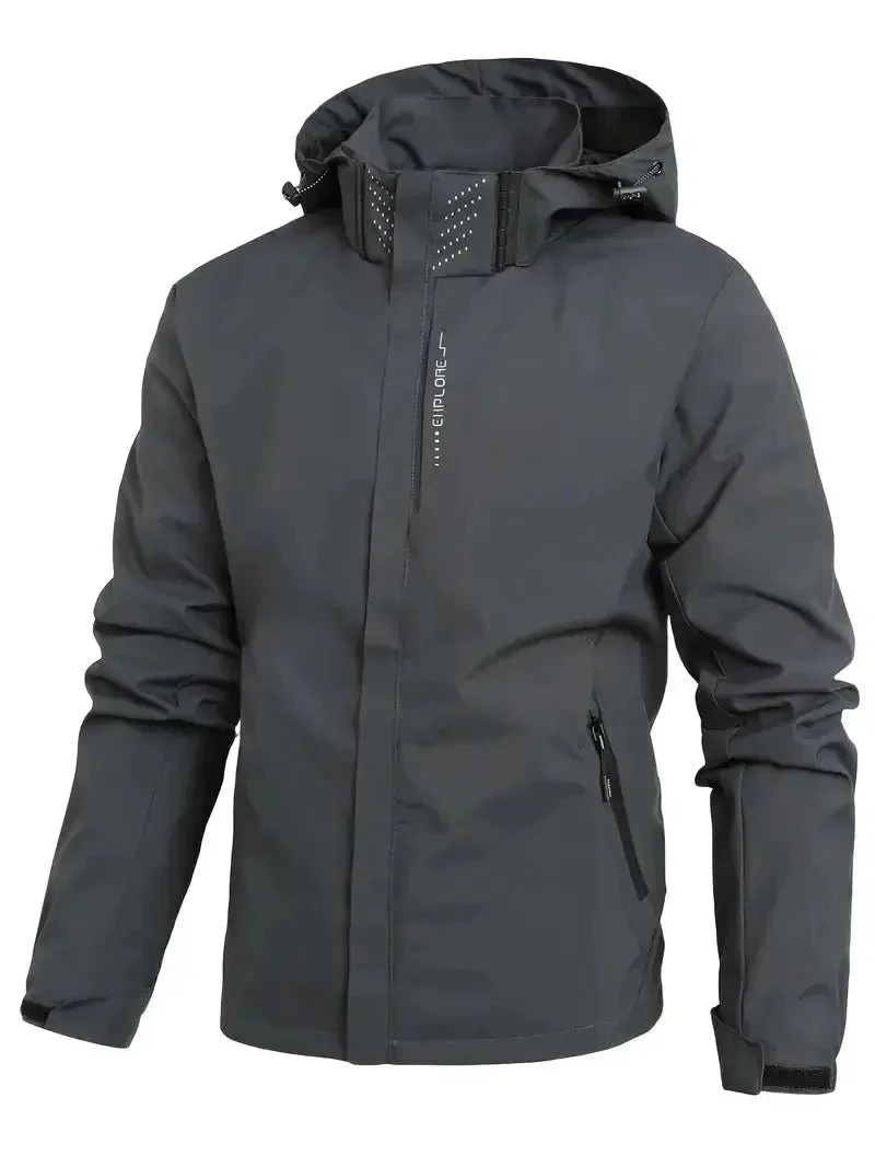 Veste imperméable coupe-vent légère unisexe – Image 4