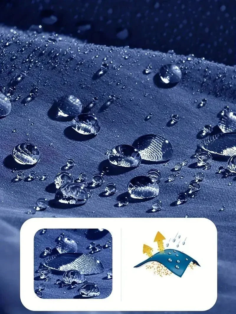 Veste imperméable coupe-vent légère unisexe – Image 8