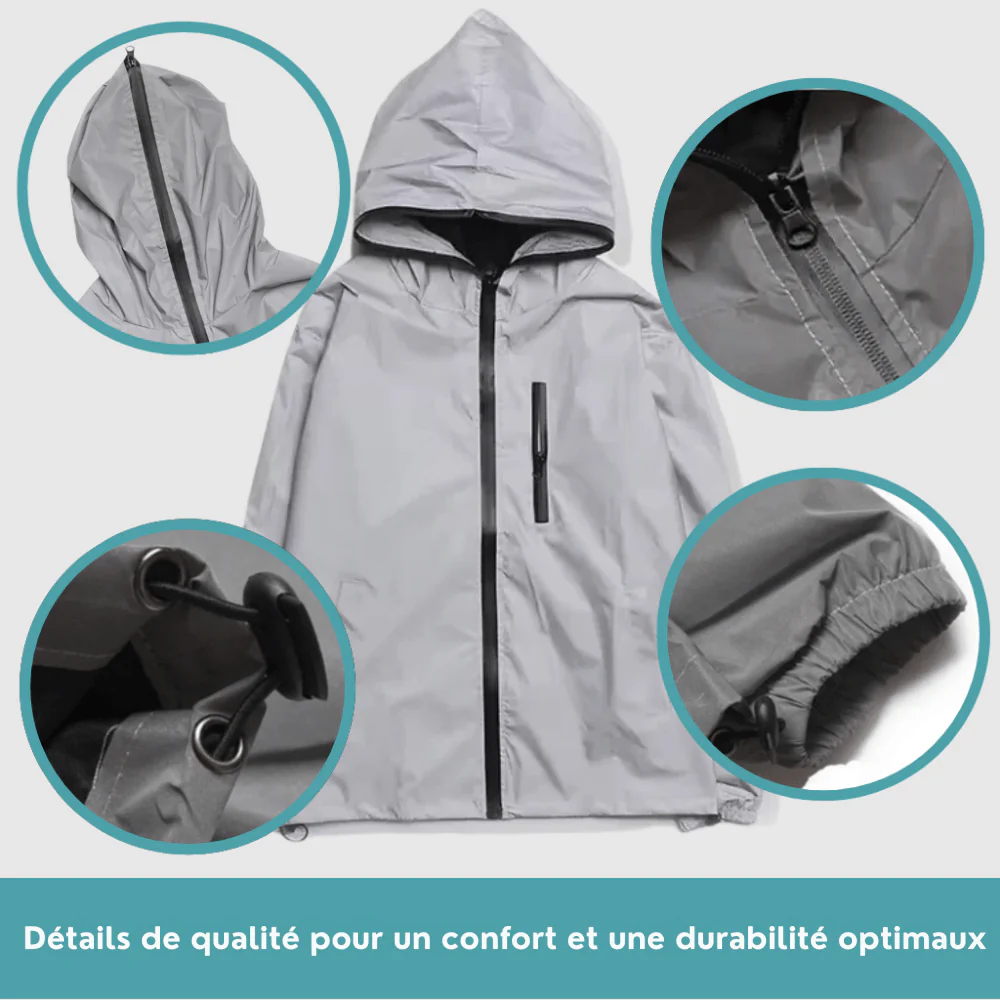 Veste imperméable et réfléchissante pour activités extérieures | Montelac – Image 5