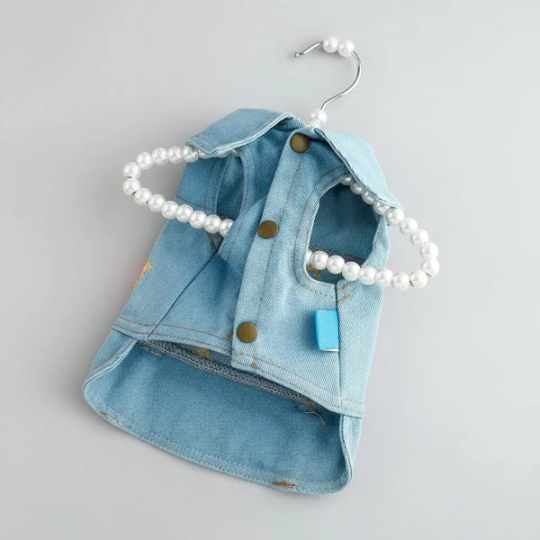 Veste Jean Petit Chien Brodée Design – Image 3
