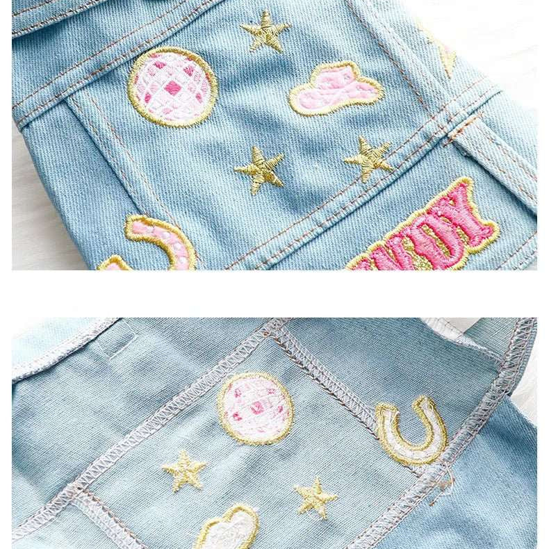 Veste Jean Petit Chien Brodée Design – Image 4