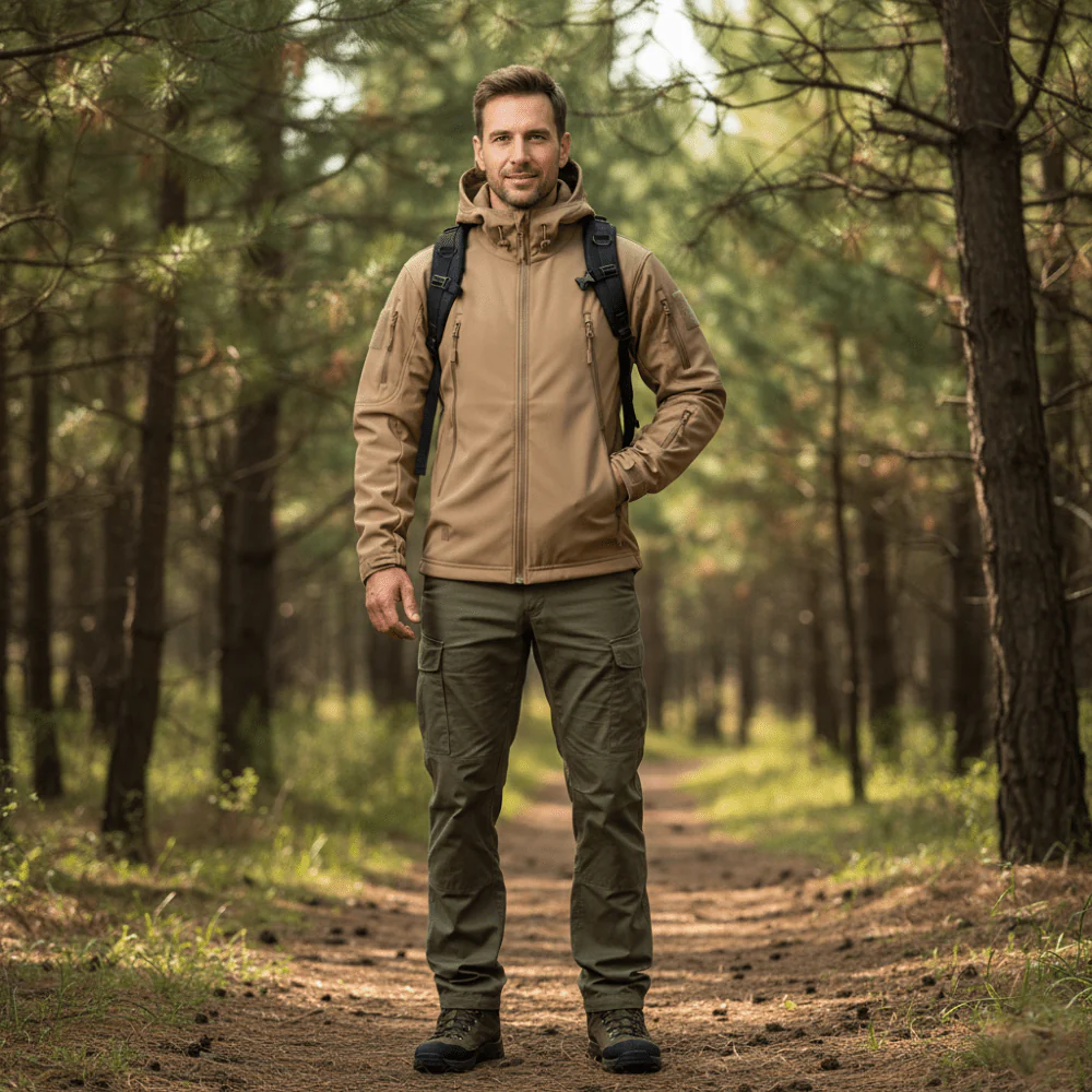 Veste softshell imperméable avec capuche réglable | Montelac – Image 2