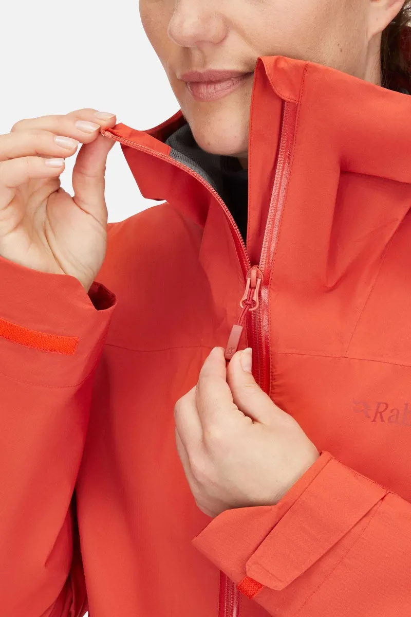 MANTEAU IMPERMÉABLE POUR FEMME, DOWNPOUR LIGHT ROUGE – Image 3